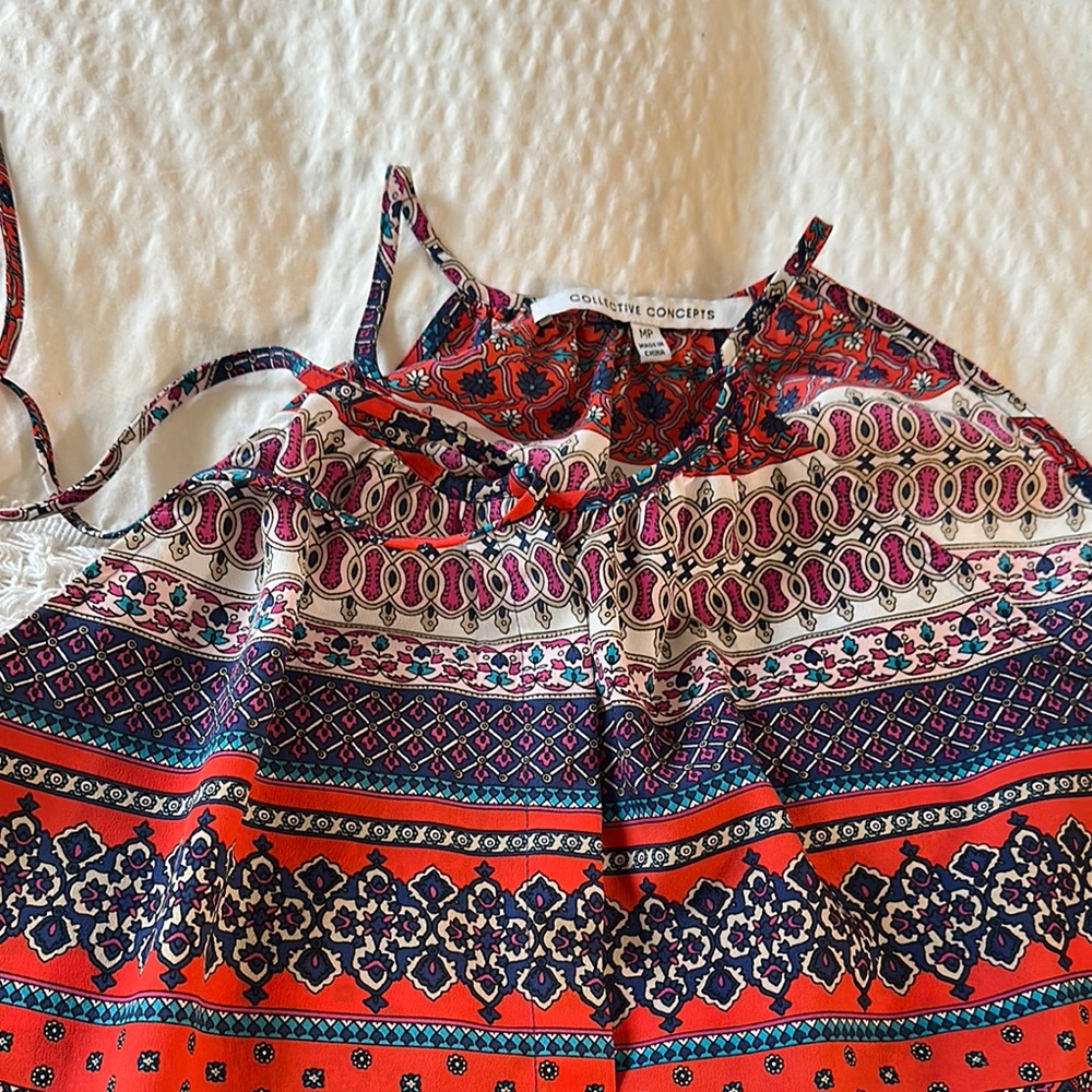 Colorful Patterned Halter Top - Picture 3 of 4